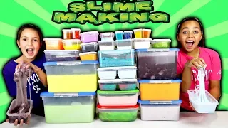 Mixing All My Slimes! DIY Giant Slime Smoothie