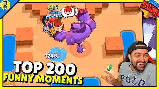 Reaccionando a TOP 200 de FUNNY Moments de BRAWL STARS