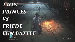 Dark Souls 3 Twin Princes vs Friede - Battle for Fun! PC Boss vs Boss