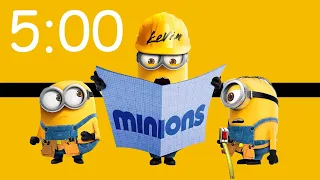 MINIONS 5 MINUTE TIMER with MUSIC & ALARM