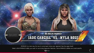 AEW Video Game Nyla Rose vs Jade Cargill