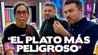 Giacomo casi se atraganta con espina en plato de Katia Palma | El Gran Chef Famosos