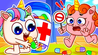 Medicine Is Not Candy 😄😄😄 Zozo and the song Learn Safe Tips +  More Nursery Rhymes Songs By Zozo