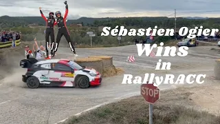 Sébastien Ogier Action in RallyRACC - Rally de España 2022