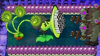 99 Gatling Pea Vs 99 Threepeater  Vs 999 Giga Gargantuar Vs Dr. Zomboss - Plants vs Zombies Hack