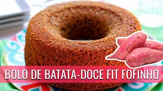 BOLO DE BATATA DOCE FIT DE LIQUIDIFICADOR FOFINHO