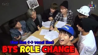 BTS rap and vocal line role change(rap line's singing and vocal line's rapping)