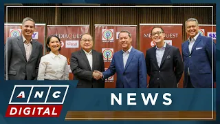 WATCH: Manny V. Pangilinan reacts to ABS-CBN, TV5 deal | ANC