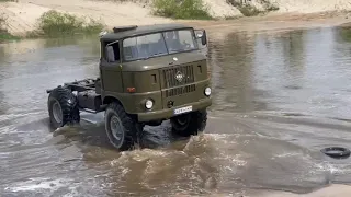 IFA W- 50 с мотором от Mercedes-Benz и шинами от военного тягача ПЕРВЫЙ ТЕСТ