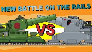 "New Battle on the Rails" Cartoons about tanks