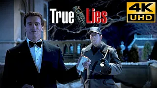 True Lies  (1994) Lakeside Chateau Action Scene • 4K Upscaled