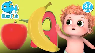 Phonics Song with TWO Words S4.E23 - A For Apple - ABC Alphabet Songs - Sounds Children | Blue Fish