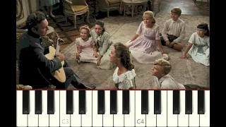 SUPER EASY piano tutorial "EDELWEISS" from "The Sound of Music", 1959, with free sheet music