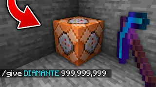 MINECRAFT pero PUEDO MINAR COMANDOS