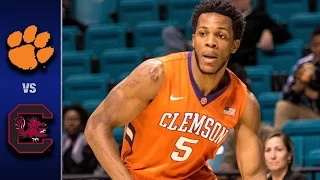 Clemson vs. South Carolina Men's Basketball Highlights (2016-17)