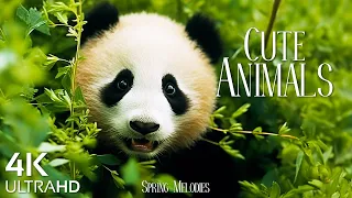 Cute Baby Animals 4K UltraHD -  Meet Cute Young Wild Animals With Relaxing Music #1