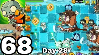 Plants vs Zombies 2 Gameplay #68 Frostbite Caves Day 28