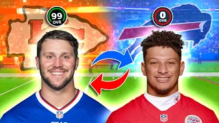 What if Josh Allen and Patrick Mahomes Traded Careers ?