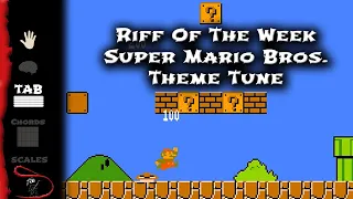 How to play The Mario Bros Theme tune on guitar- Riff of the week - Free beginner guitar lesson