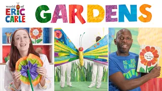 GARDENS | The Tiny Seed Storytime / Meet the Butterfly Puppet / Tissue Paper Flowers | ERIC CARLE