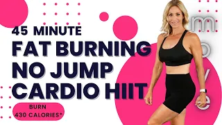 45 Minute FAT BURNING LOW IMPACT | CARDIO HIIT WORKOUT FOR WOMEN | No Repeat | All Standing