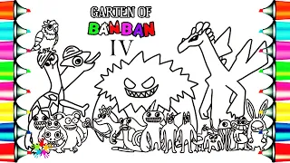 Garten Of BanBan 4 New Coloring pages / How to color New Monsters / Elektronomia - Collide [NCS]