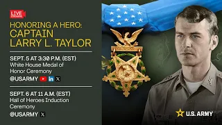 Medal of Honor White House Ceremony: Captain Larry L. Taylor