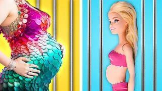 Vandinha VS Sereia VS Barbie grávidas! Situações Engraçadas de Gravidez na PRISÃO por TipTop