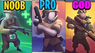 GUNS UP MOBILE NOOB VS PRO VS GOD