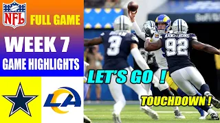 Dallas Cowboys vs Los Angeles Rams FULL GAME Week 7 | NFL Highlights TODAY 2023