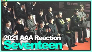 [ENG] 2021 AAA OFFICIAL Seventeen reaction 세븐틴 리액션[2021 Asia Artist Awards 아시아 아티스트 어워즈] (AAA 2021)★