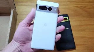 Google Pixel 7 Pro Snow White Unboxing Short Review + Caseology Athlex Case - eSIM Studios