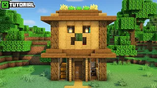 Minecraft: Cómo hacer una Casa pequeña de Madera Perfecta para survival