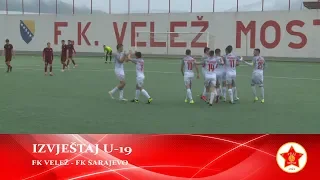 Izvještaj: U -19 Premijer liga / 22. kolo / FK Velež - FK Sarajevo 2:1