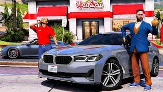 РЕАЛЬНАЯ ЖИЗНЬ В GTA 5 - ПОДАРИЛ РАБОТНИКУ МЕСЯЦА Б/У BMW 530D С ПРОБЕГОМ! 🌊ВОТЕР