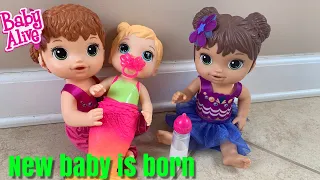 Baby Alive Mermaid is Born Lealas New baby Sister