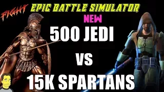 UEBS : 500 Jedi vs 15000 Spartans🔫 Ultimate Epic Battle Simulator