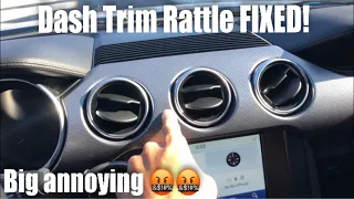 S550 Mustang Dash Trim Rattle FIX | 2019 Mustang EcoBoost