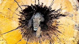 When Loggers Cut Down Old Tree, They Couldn't Believe What They Found Inside