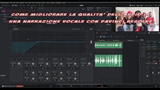 Migliorare l'audio della registrazione vocale in un video e rimuovere il rumore con DaVinci Resolve