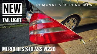 Mercedes S320, S430, S500 W220 Stop Lamp | Tail light Removal  & Replacement