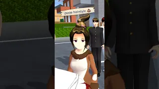 SHE HAS UGLY HAIR! 🤣🤣🤣 #sakuraschoolsimulator #funny #tiktok #shorts