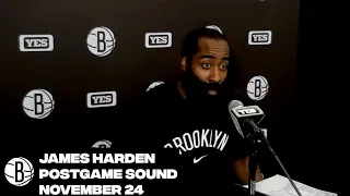 James Harden | Postgame Sound | 11/24/21