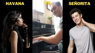 Havana meets Señorita (Camila Cabello ft. Shawn Mendes) - Piano Improvisation #shorts