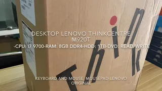 Desktop PC Lenovo ThinkCentre M920T - i7  Review and Unboxing