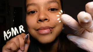 ASMR FR | J'examine ton visage (face touching, gants)