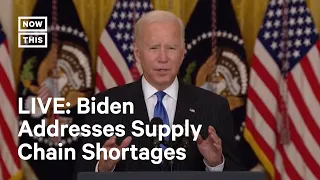 Joe Biden Speaks on Supply Chain Bottlenecks I LIVE