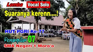 Luar Biasa Suaranya❗Lomba Vocal Solo Lagu Pop Nias - Acara HUT PGRI KE-77 SMAN 1 Moro'o