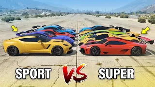 GTA 5 ONLINE - FASTEST SPORT CARS VS FASTEST SUPERCARS (WHICH IS FASTEST?)