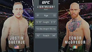 Justin Gaethje Vs. Conor McGregor : UFC 4 Gameplay (Legendary Difficulty) (AI Vs AI) (PS5)